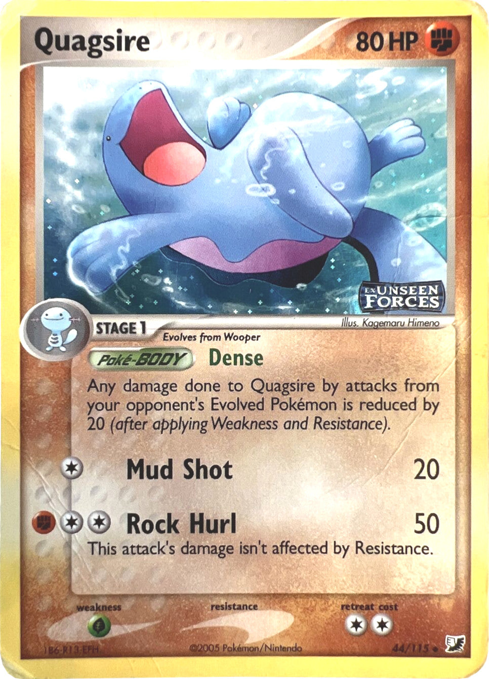 Quagsire (44/115) (Stamped) [EX: Unseen Forces] | Black Swamp Games