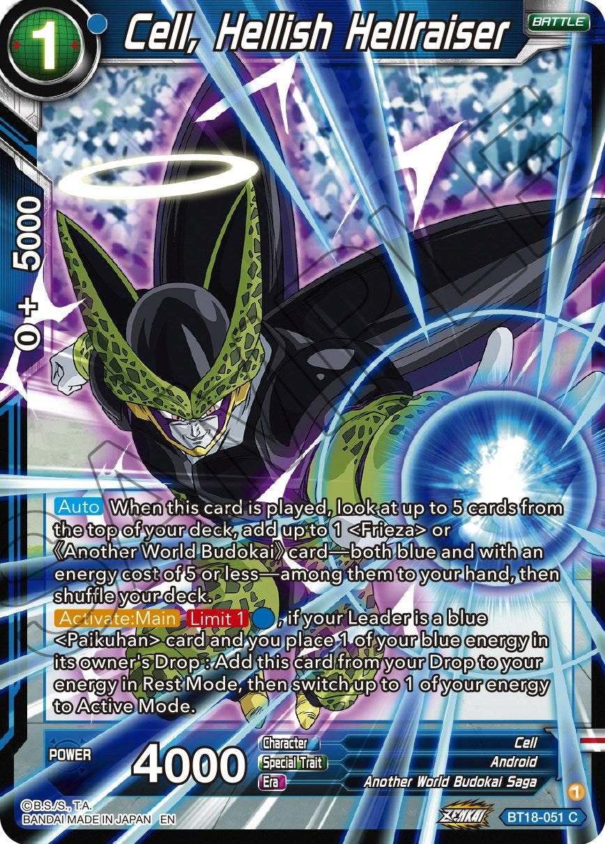 Cell, Hellish Hellraiser (BT18-051) [Dawn of the Z-Legends] | Black Swamp Games