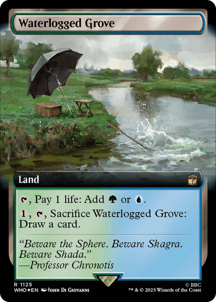 Waterlogged Grove (Extended Art) (Surge Foil) [Doctor Who] | Black Swamp Games