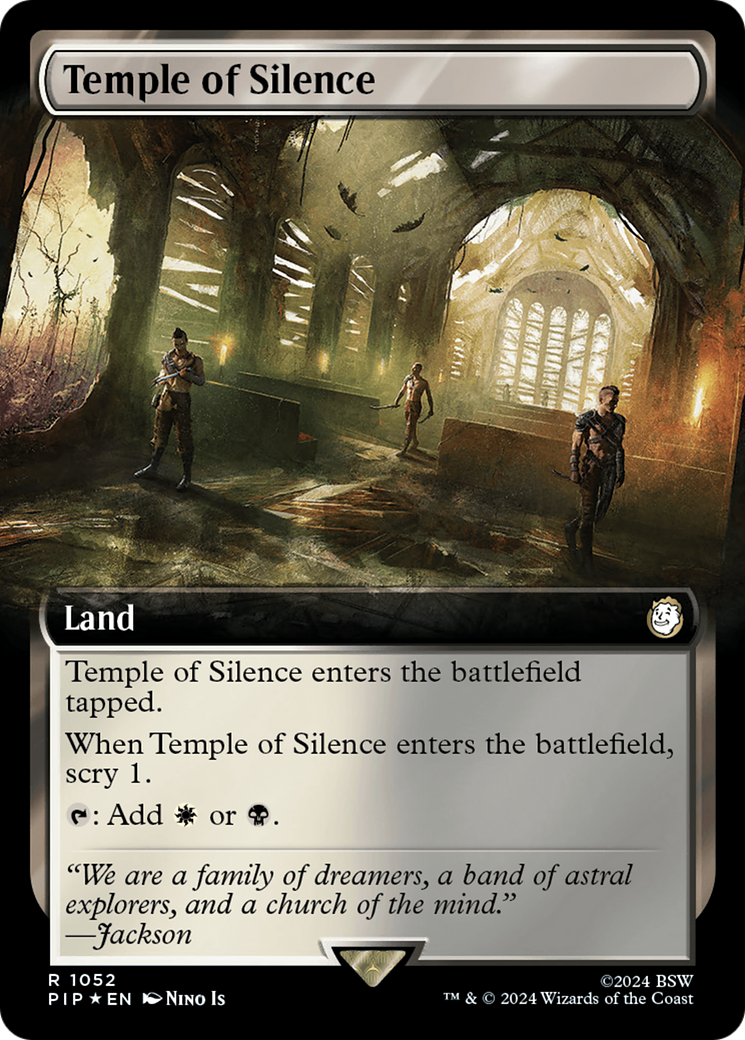Temple of Silence (Extended Art) (Surge Foil) [Fallout] | Black Swamp Games