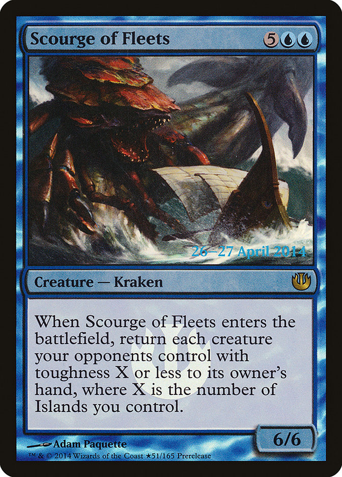 Scourge of Fleets [Journey into Nyx Prerelease Promos] | Black Swamp Games