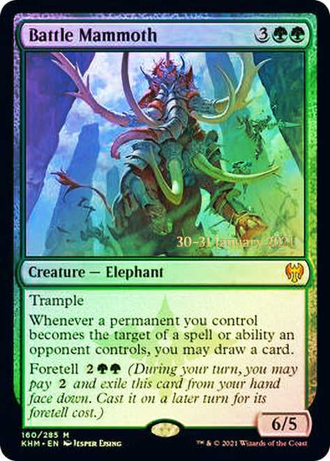 Battle Mammoth [Kaldheim Prerelease Promos] | Black Swamp Games