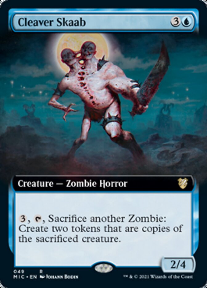 Cleaver Skaab (Extended Art) [Innistrad: Midnight Hunt Commander] | Black Swamp Games