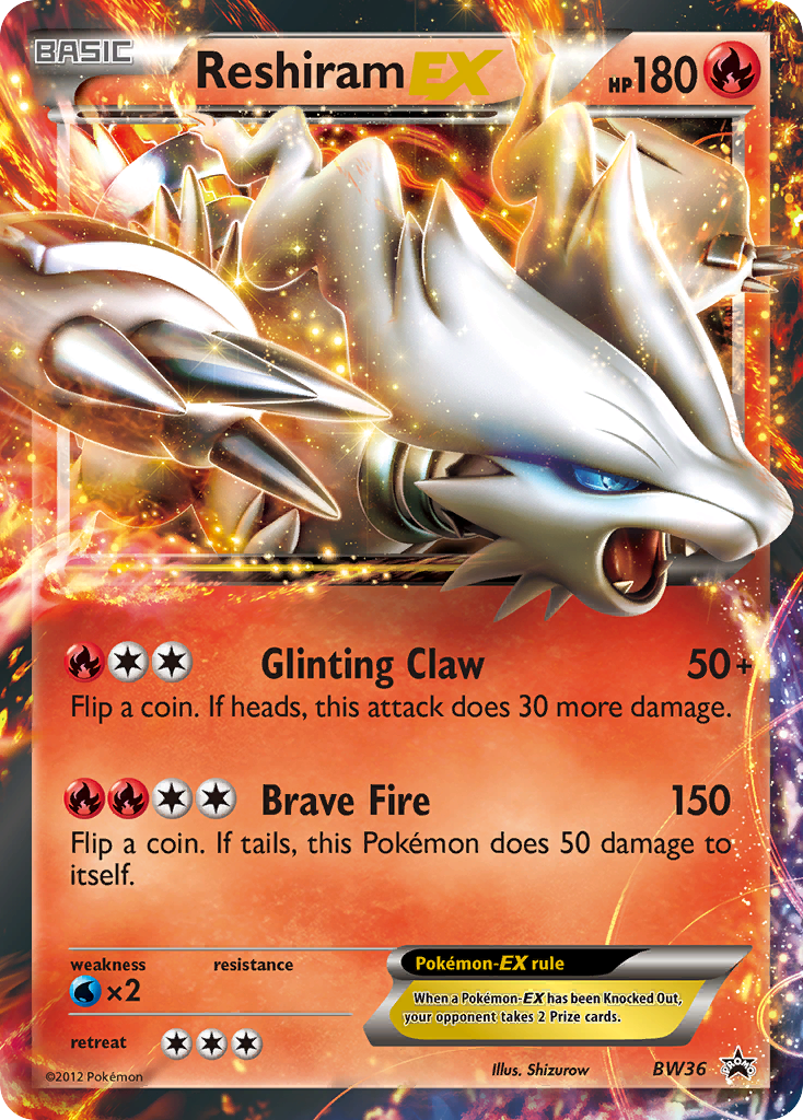 Reshiram EX (BW36) [Black & White: Black Star Promos] | Black Swamp Games