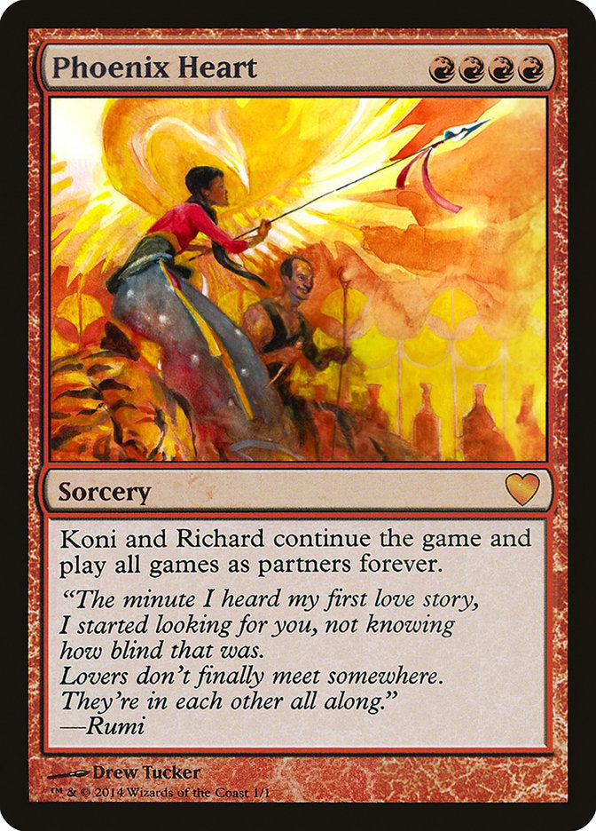 Phoenix Heart [Celebration Cards] | Black Swamp Games