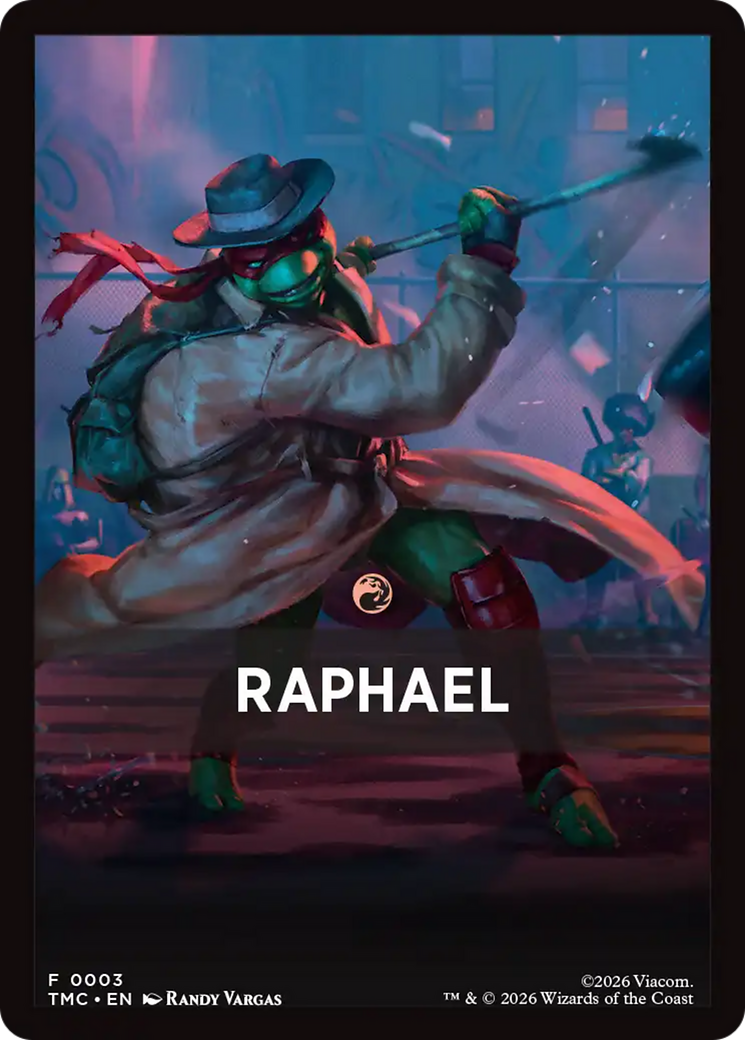 Raphael Theme Card [Teenage Mutant Ninja Turtles Commander Tokens] | Black Swamp Games