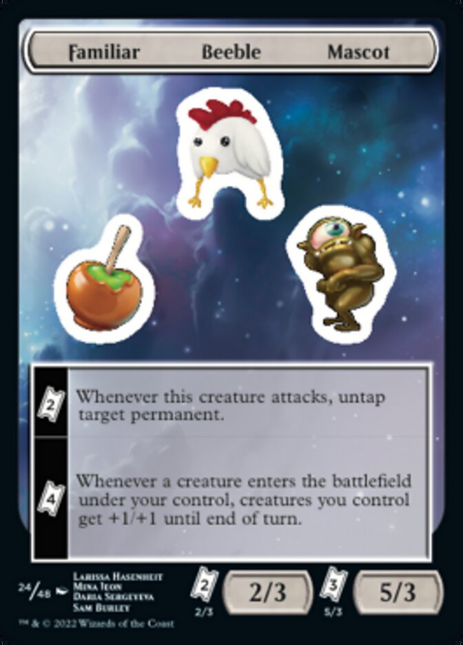 Familiar Beeble Mascot [Unfinity Stickers] | Black Swamp Games