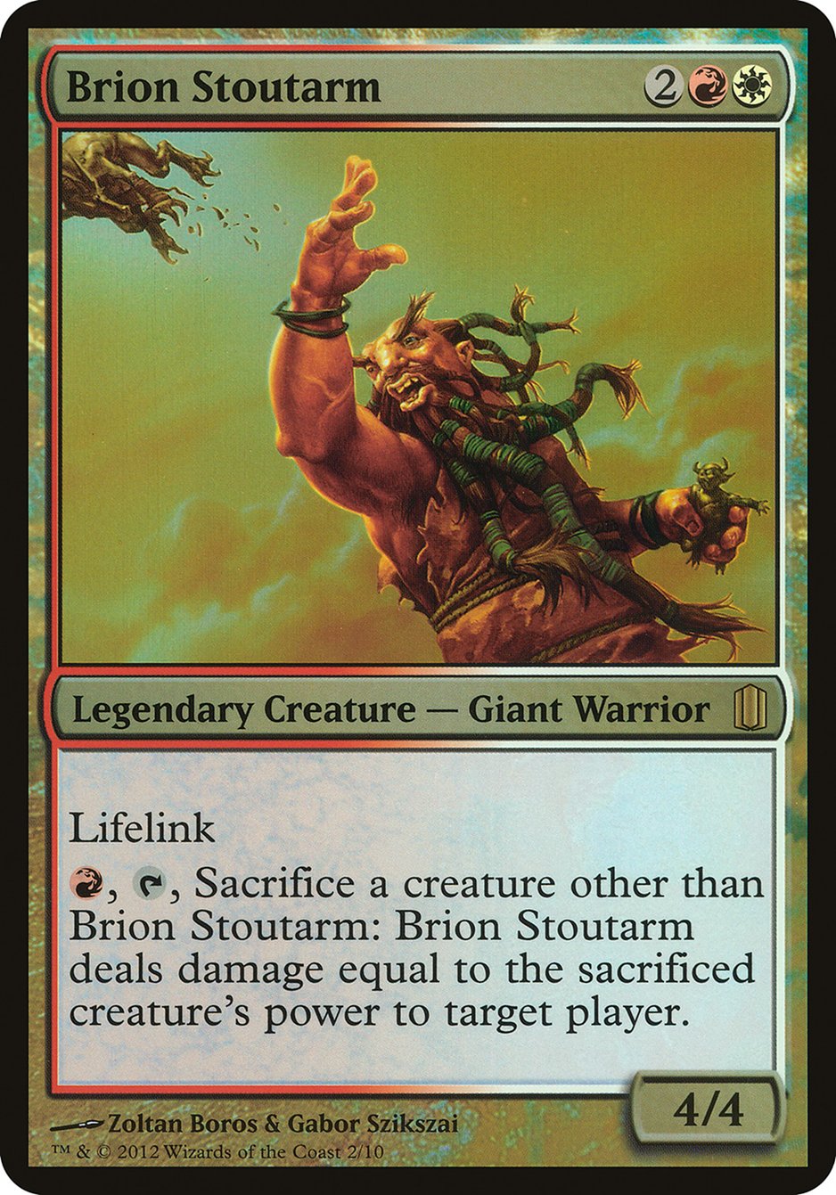Brion Stoutarm (Oversized) [Commander's Arsenal Oversized] | Black Swamp Games