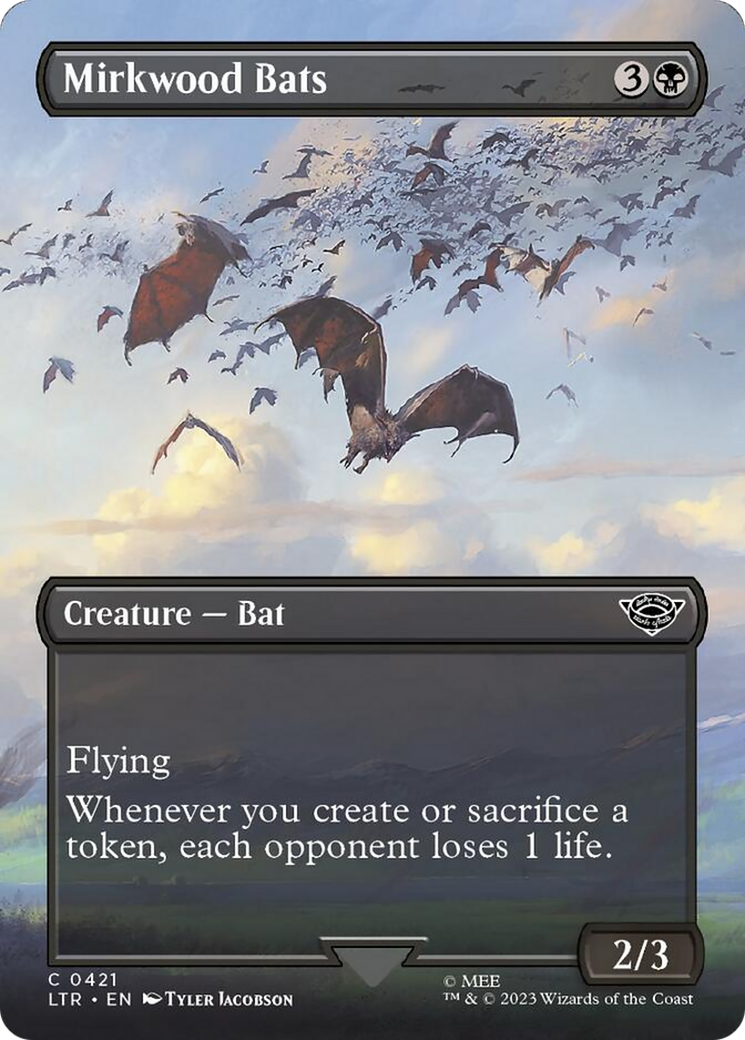 Mirkwood Bats (Borderless Alternate Art) [The Lord of the Rings: Tales of Middle-Earth] | Black Swamp Games