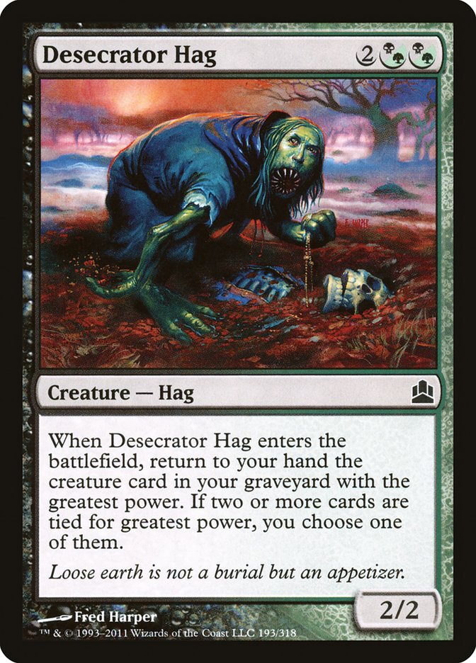 Desecrator Hag [Commander 2011] | Black Swamp Games