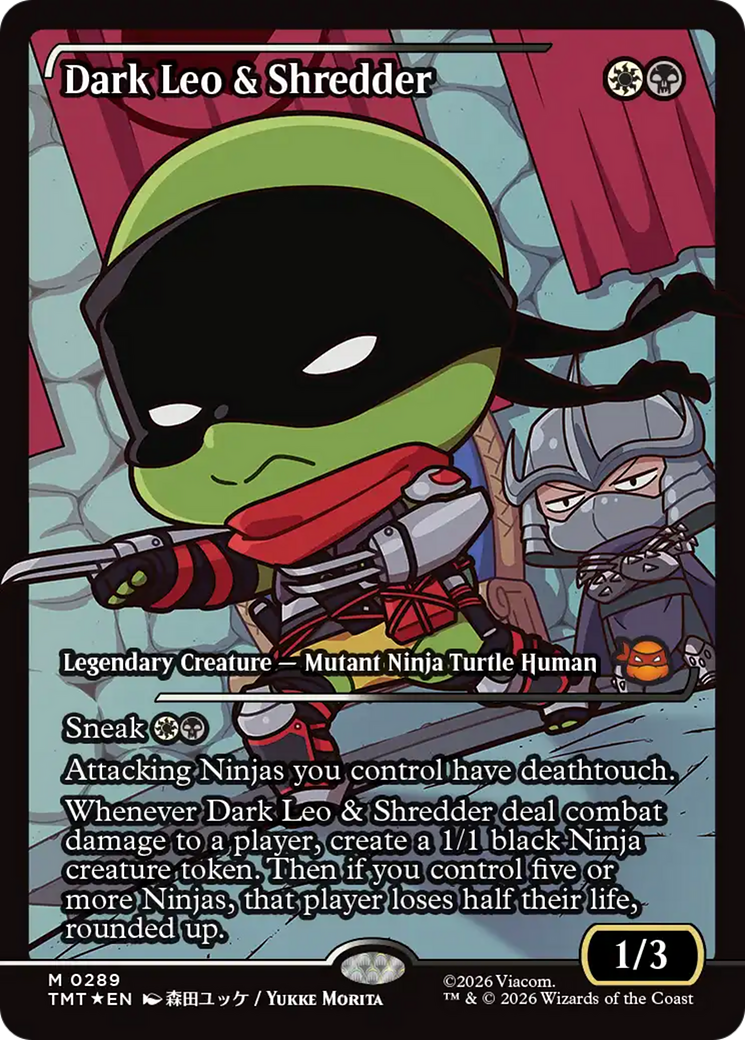 Dark Leo & Shredder (Showcase) [Teenage Mutant Ninja Turtles] | Black Swamp Games