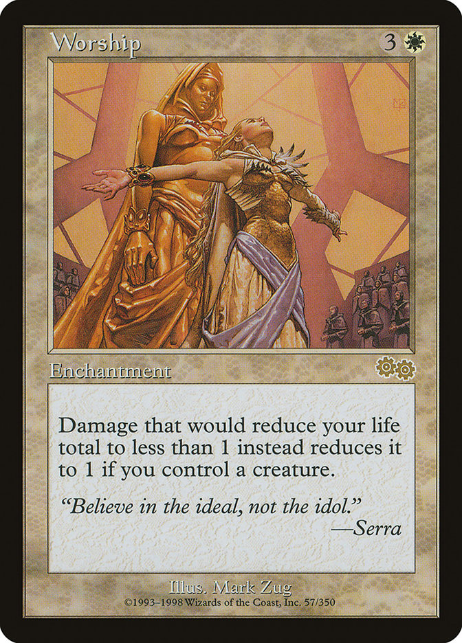 Worship [Urza's Saga] | Black Swamp Games