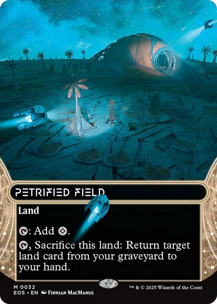 Petrified Field (0032) (Borderless) [Edge of Eternities: Stellar Sights] | Black Swamp Games