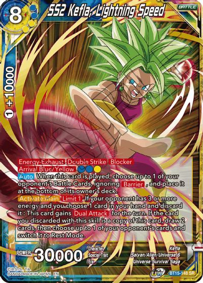 SS2 Kefla, Lightning Speed (BT15-148) [Saiyan Showdown] | Black Swamp Games