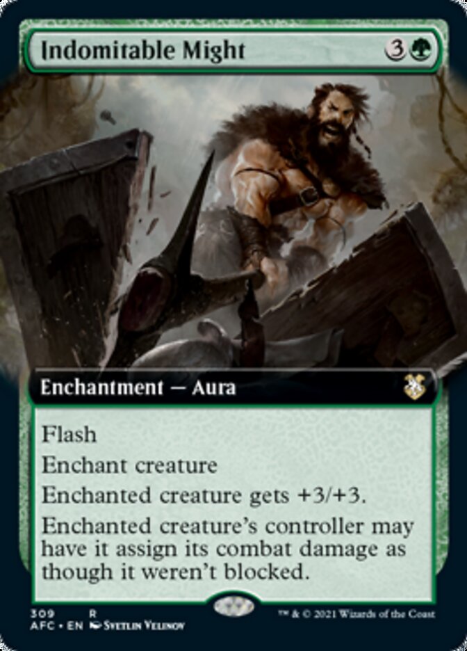 Indomitable Might (Extended Art) [Dungeons & Dragons: Adventures in the Forgotten Realms Commander] | Black Swamp Games