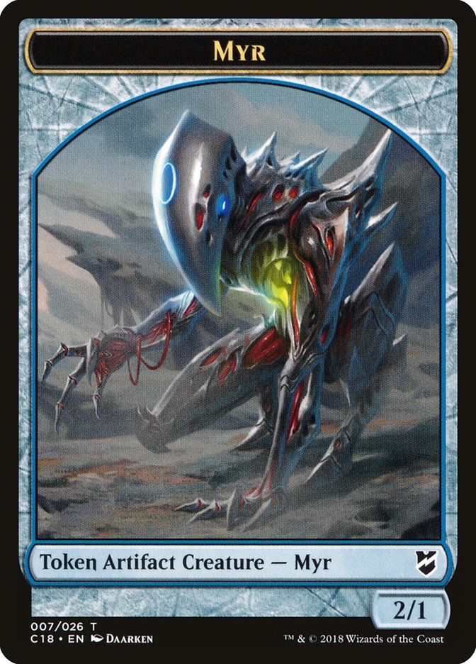 Myr Token (007/026) [Commander 2018 Tokens] | Black Swamp Games