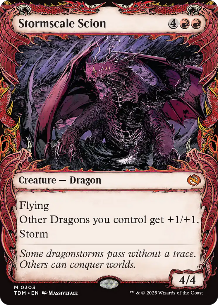 Stormscale Scion (Showcase) [Tarkir: Dragonstorm] | Black Swamp Games