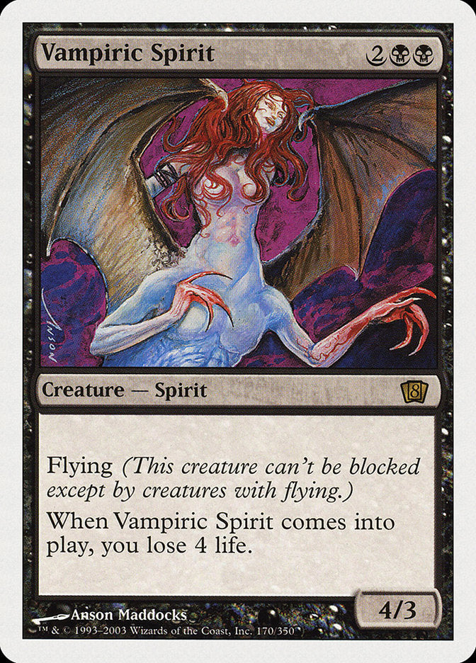 Vampiric Spirit (8th Edition) [Oversize Cards] | Black Swamp Games