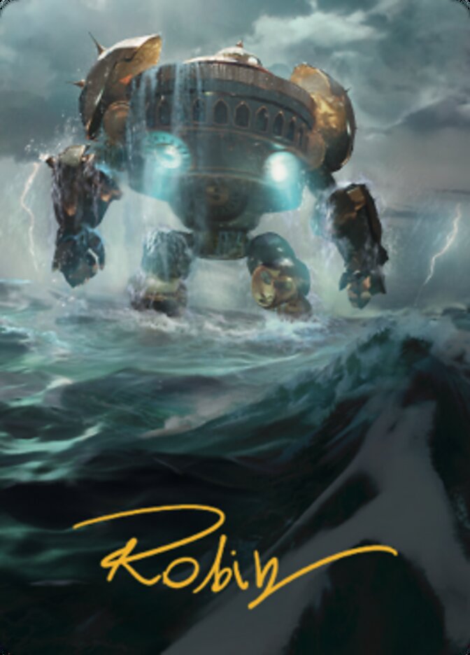 Island Art Card (Gold-Stamped Signature) [The Brothers' War Art Series] | Black Swamp Games