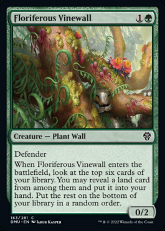 Floriferous Vinewall [Dominaria United] | Black Swamp Games