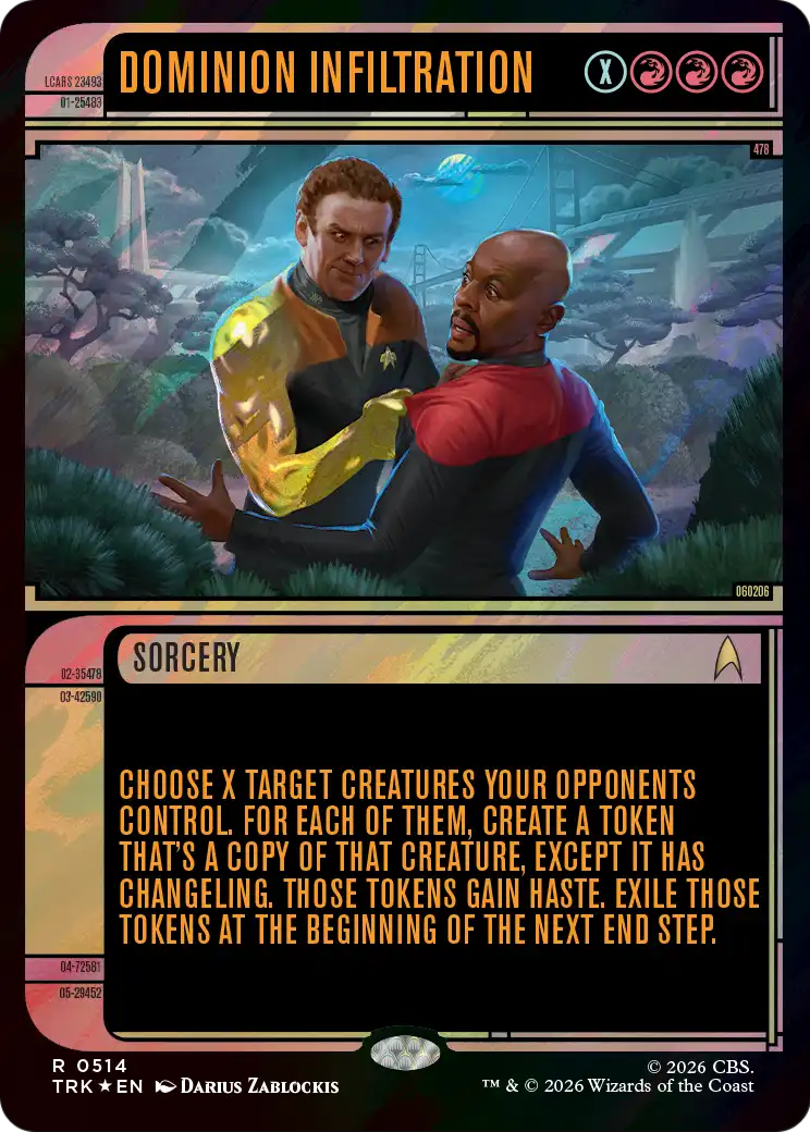 Dominion Infiltration (Showcase) (Surge Foil) [Star Trek] | Black Swamp Games