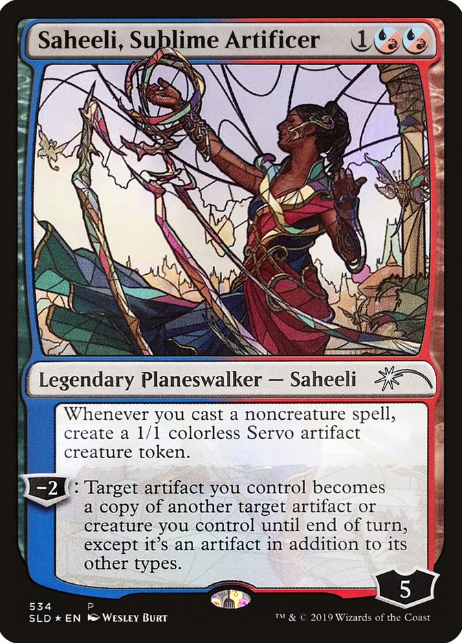 Saheeli, Sublime Artificer (Stained Glass) [Secret Lair Drop Promos] | Black Swamp Games