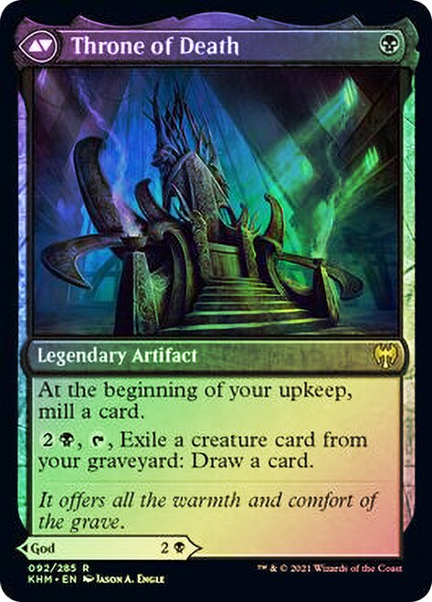 Egon, God of Death // Throne of Death [Kaldheim Prerelease Promos] | Black Swamp Games