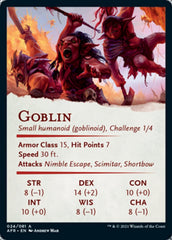 Goblin Art Card [Dungeons & Dragons: Adventures in the Forgotten Realms Art Series] | Black Swamp Games