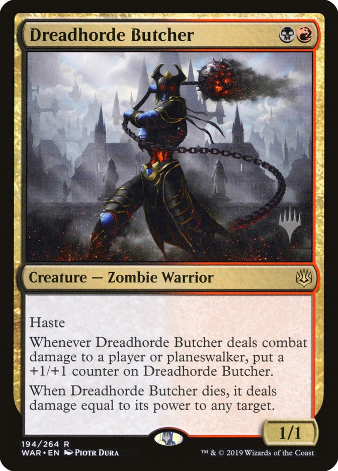 Dreadhorde Butcher (Promo Pack) [War of the Spark Promos] | Black Swamp Games