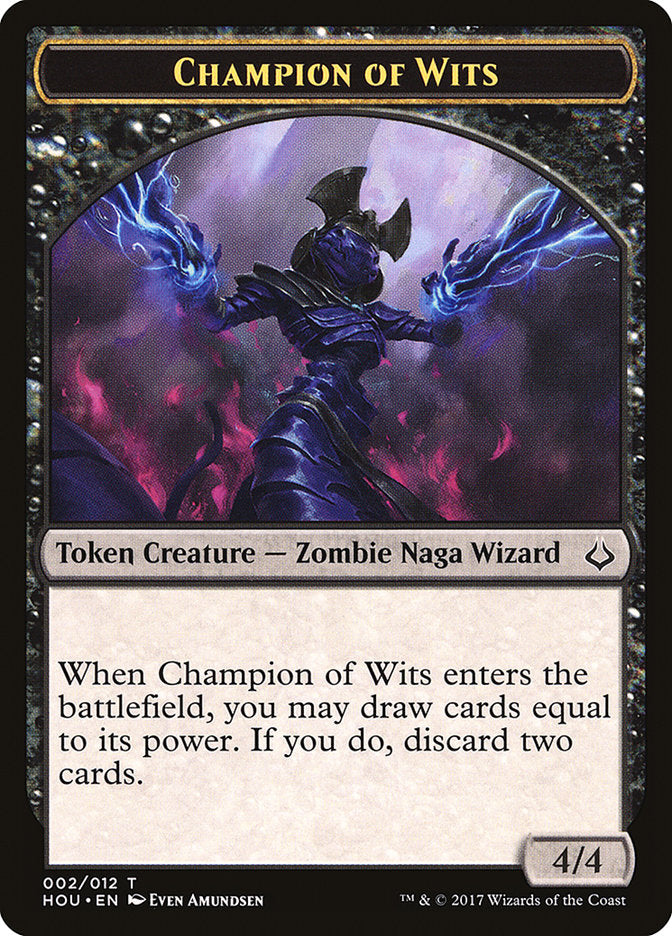 Champion of Wits Token [Hour of Devastation Tokens] | Black Swamp Games