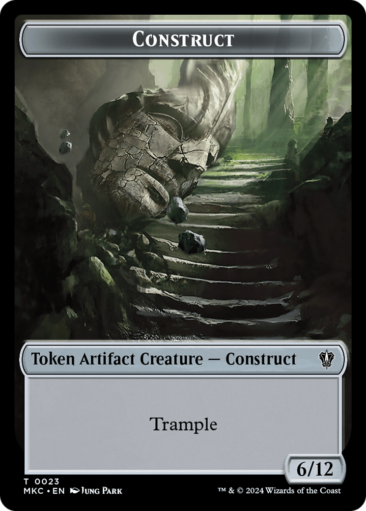 Construct // Soldier Double-Sided Token [Murders at Karlov Manor Commander Tokens] | Black Swamp Games