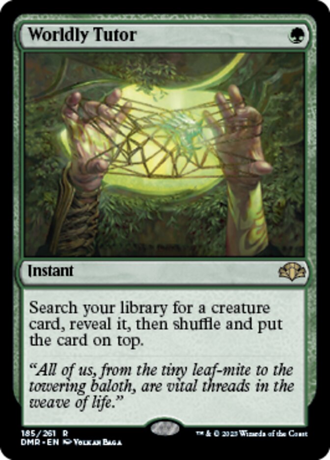 Worldly Tutor [Dominaria Remastered] | Black Swamp Games