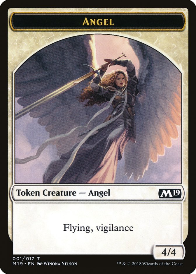 Angel Token [Core Set 2019 Tokens] | Black Swamp Games