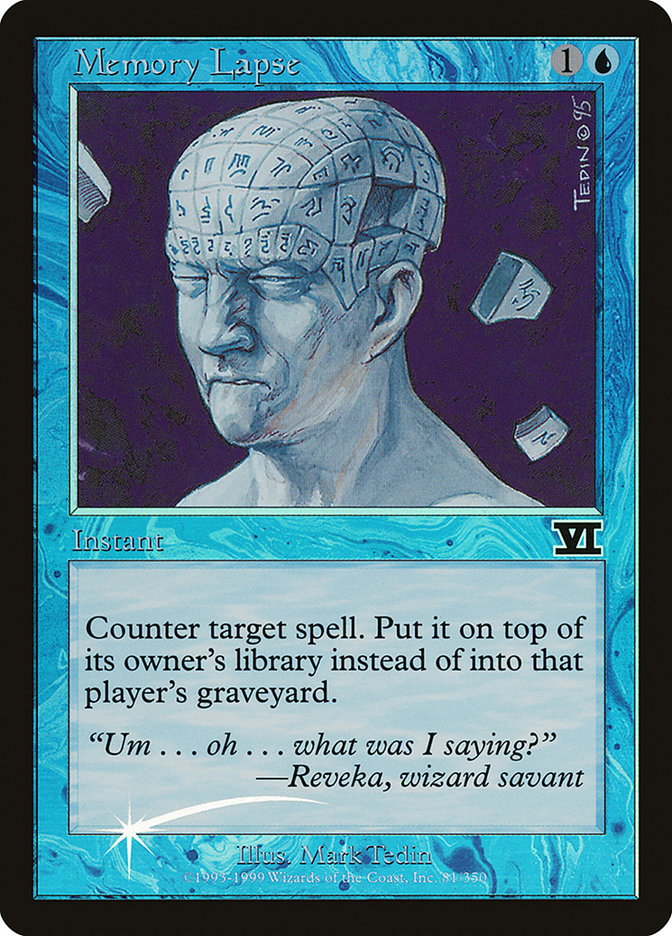 Memory Lapse [Judge Gift Cards 1999] | Black Swamp Games