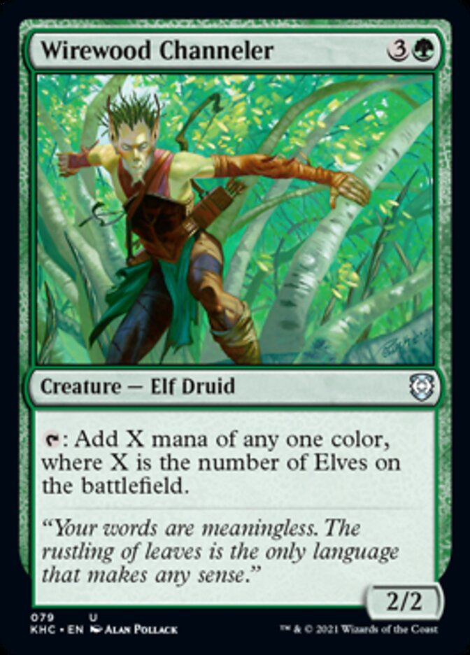 Wirewood Channeler [Kaldheim Commander] | Black Swamp Games