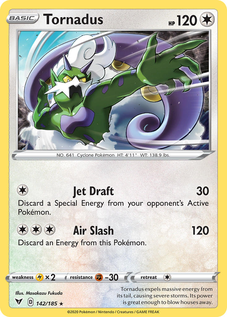 Tornadus (142/185) [Sword & Shield: Vivid Voltage] | Black Swamp Games