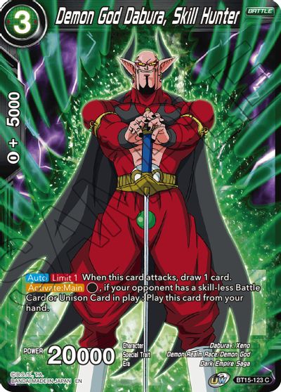 Demon God Dabura, Skill Hunter (BT15-123) [Saiyan Showdown] | Black Swamp Games