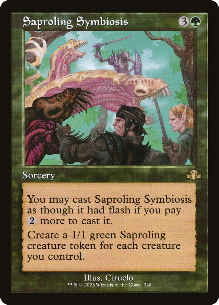 Saproling Symbiosis (Retro) [Dominaria Remastered] | Black Swamp Games