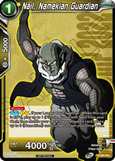 Nail, Namekian Guardian (P-397) [Promotion Cards] | Black Swamp Games