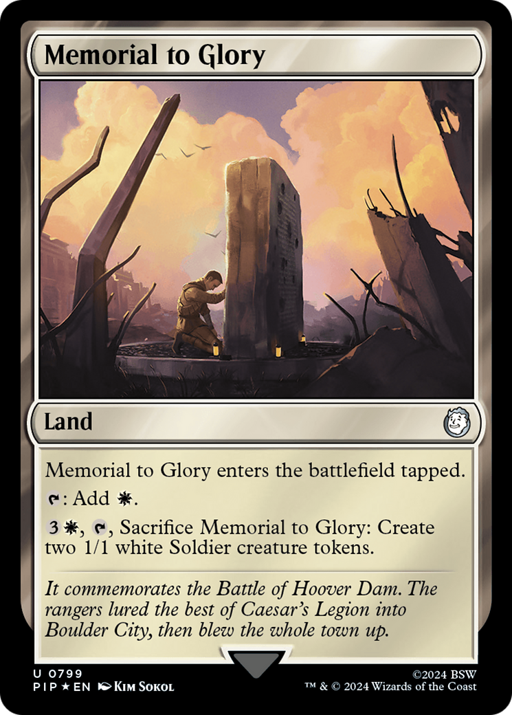 Memorial to Glory (Surge Foil) [Fallout] | Black Swamp Games