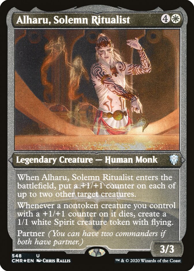 Alharu, Solemn Ritualist (Etched) [Commander Legends] | Black Swamp Games
