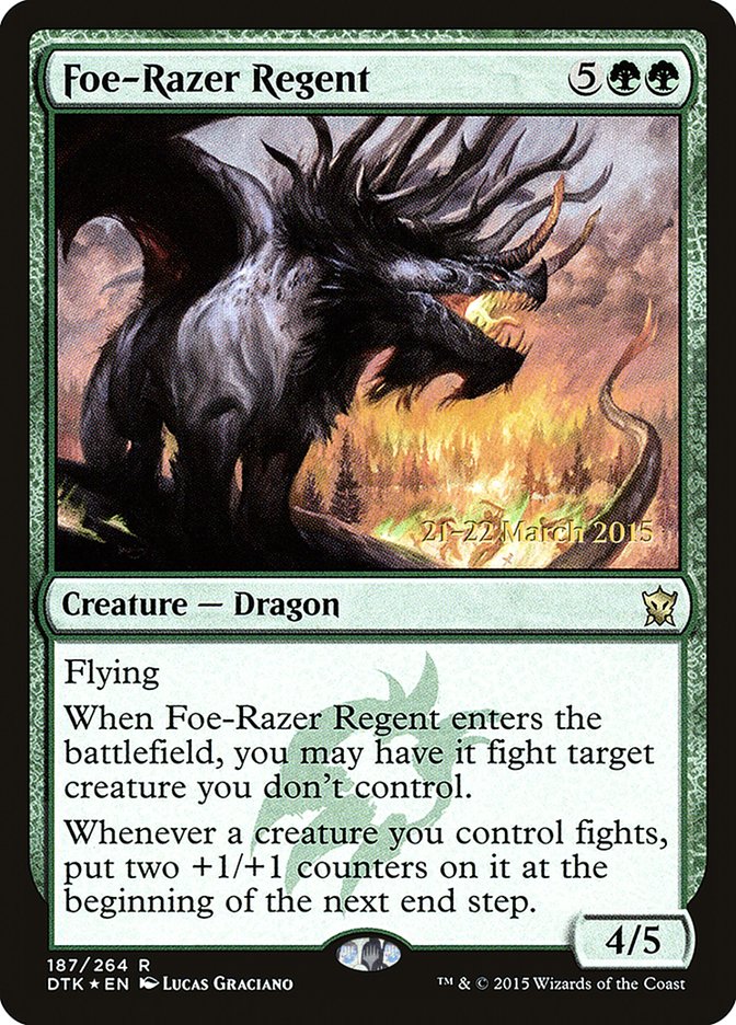 Foe-Razer Regent [Dragons of Tarkir Prerelease Promos] | Black Swamp Games