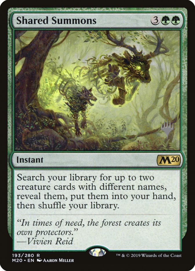 Shared Summons (Promo Pack) [Core Set 2020 Promos] | Black Swamp Games