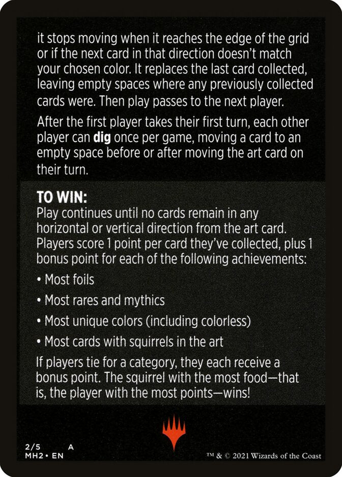 Foraging Squirrels (Magic Minigame) [Modern Horizons 2 Minigame] | Black Swamp Games