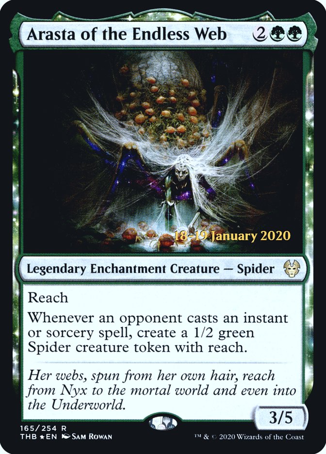 Arasta of the Endless Web [Theros Beyond Death Prerelease Promos] | Black Swamp Games