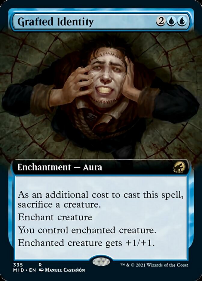 Grafted Identity (Extended Art) [Innistrad: Midnight Hunt] | Black Swamp Games