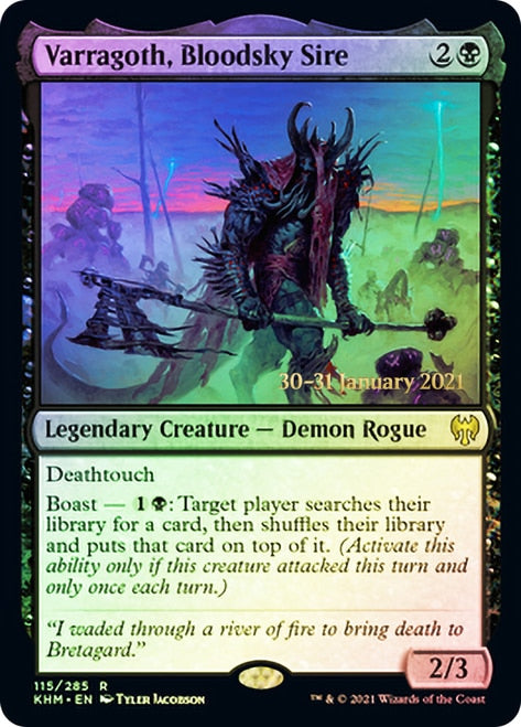 Varragoth, Bloodsky Sire [Kaldheim Prerelease Promos] | Black Swamp Games