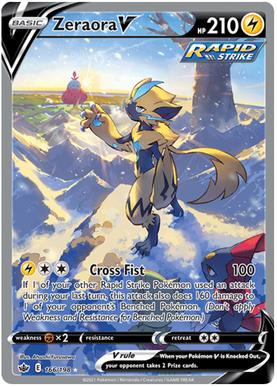 Zeraora V (166/198) [Sword & Shield: Chilling Reign] | Black Swamp Games