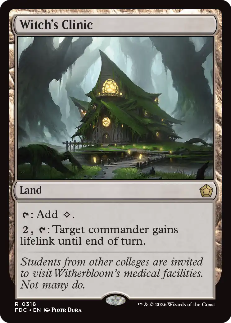 Witch's Clinic [Foundations Commander] | Black Swamp Games