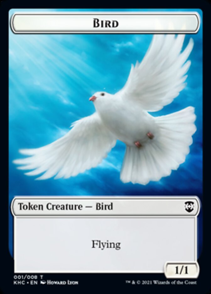 Bird Token [Kaldheim Commander Tokens] | Black Swamp Games